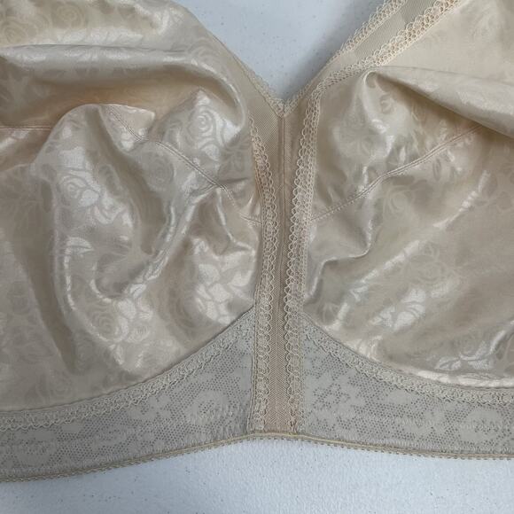 Underscore 48DD 48E Bra Unlined Wirefree Full Coverage Beige Lift Support Tan - Picture 4 of 14